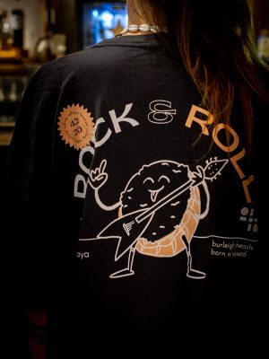 black rock'n'roll oversize tee (xxl)
