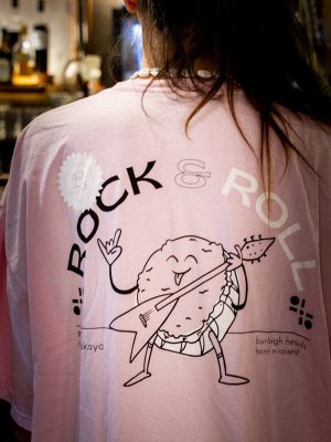 pink rock'n'roll oversize tee (xxl)